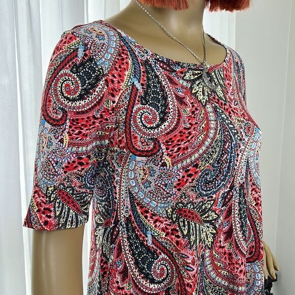 SJS Adorable Paisley Flirty Dress Medium - Picture 2 of 6